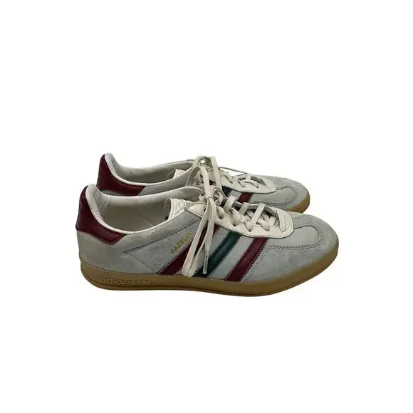 Adidas 'Gazelle' Grey Suede Indoor Shoes Size 6.5 Men, Womens 8 - Picture 2 of 7